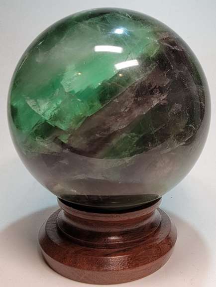 Captivating 9,000ct untreated Fluorite sphere