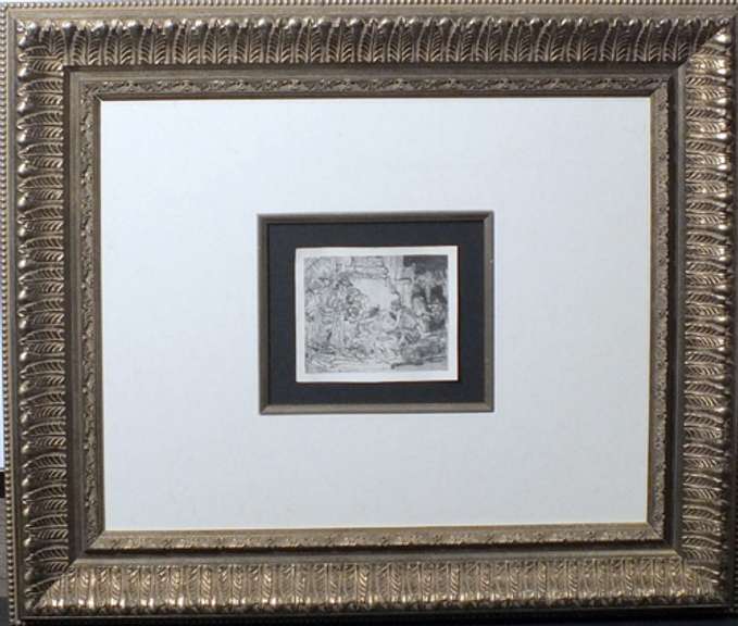 Extremely Rare and Collectable original Rembrandt Etching, 1654