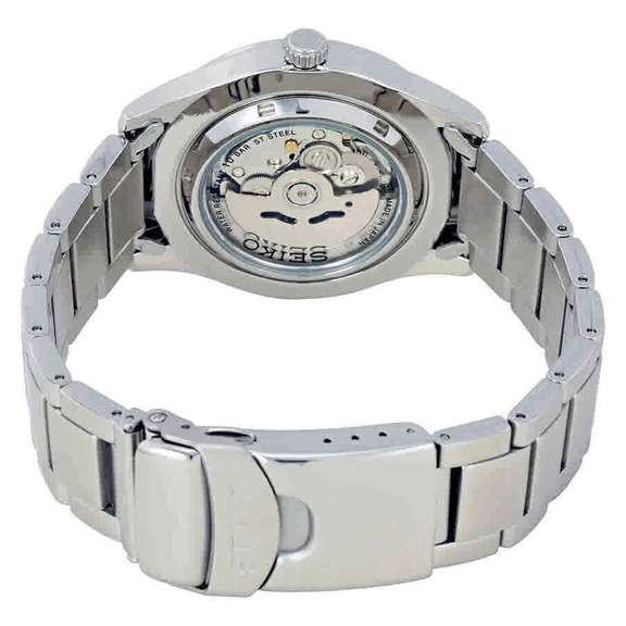 Seiko Automatic Black Dial Stainless Steel, New In Box.