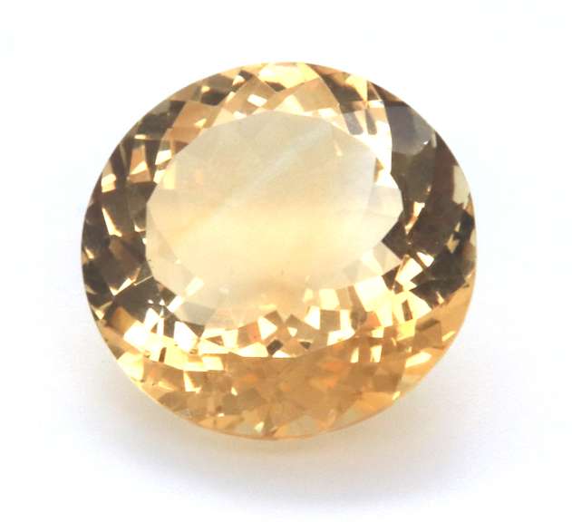 Luscious 15.86ct Round Cut Citrine Gemstone
