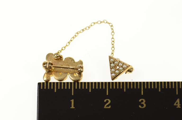 10K Yellow Gold Arethusa Johns Hopkins Academic Journal Stick Pin