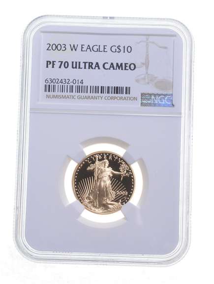 PF70 UCAM 2003-W $10 American Gold Eagle - Graded NGC