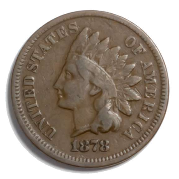 1878  Indian Cent
