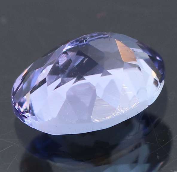 Vivid 1.20ct violet blue Tanzanite solitaire