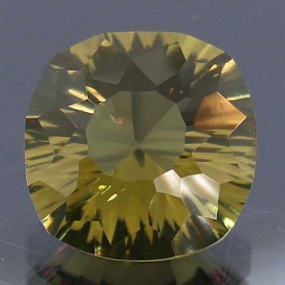 Large 5.65ct concave cushion cut golden Citrine