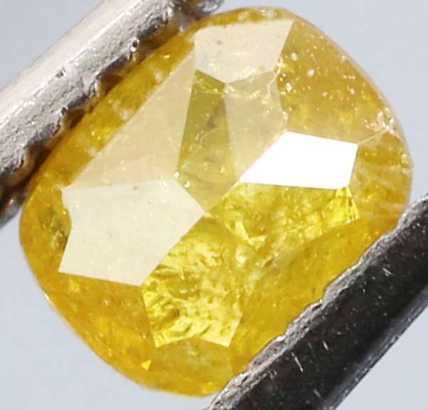 Stunning .24ct cushion cut canary yellow Diamond