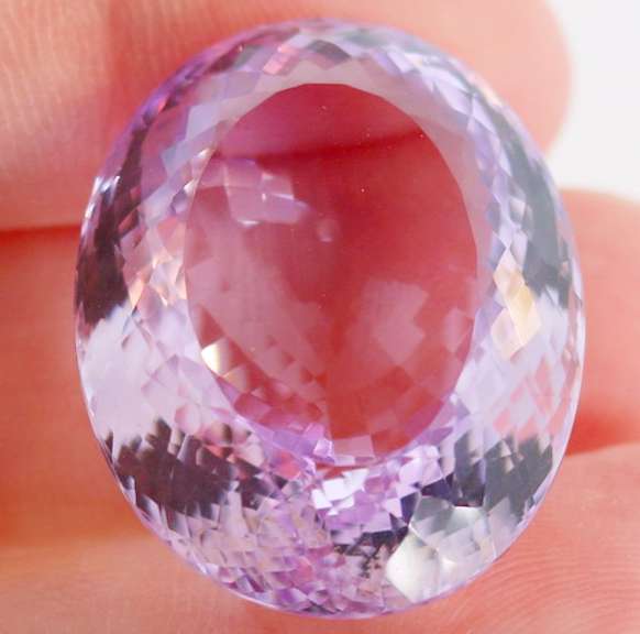 Huge! High fire 62.27ct Rose de Franc Amethyst