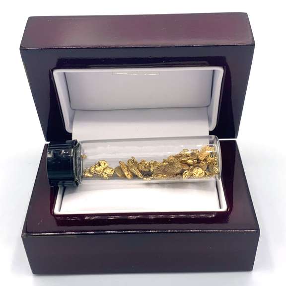 Dense Nuggets of Pure Gold in Vial