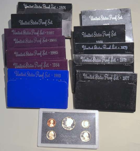 1983- 1993 US Proof Sets.