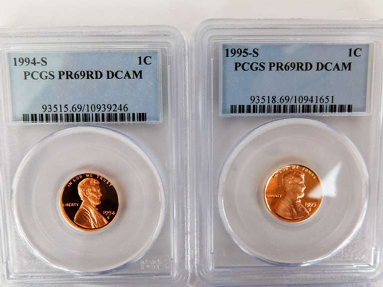 4 Graded U.S. Penny's