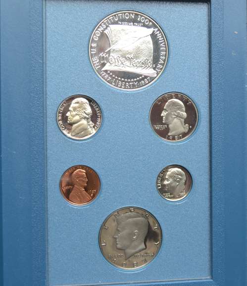 1988 & 2 1987 US Prestige Proof Sets