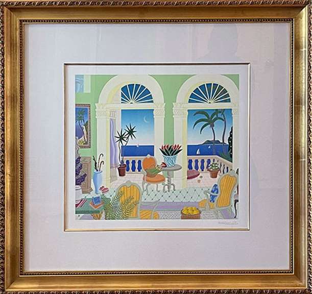 Thomas McKnight Hand Signed Serigraph, Bridgetown