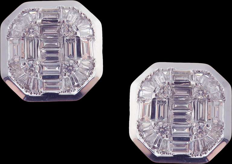 Sparkling Diamond Earrings