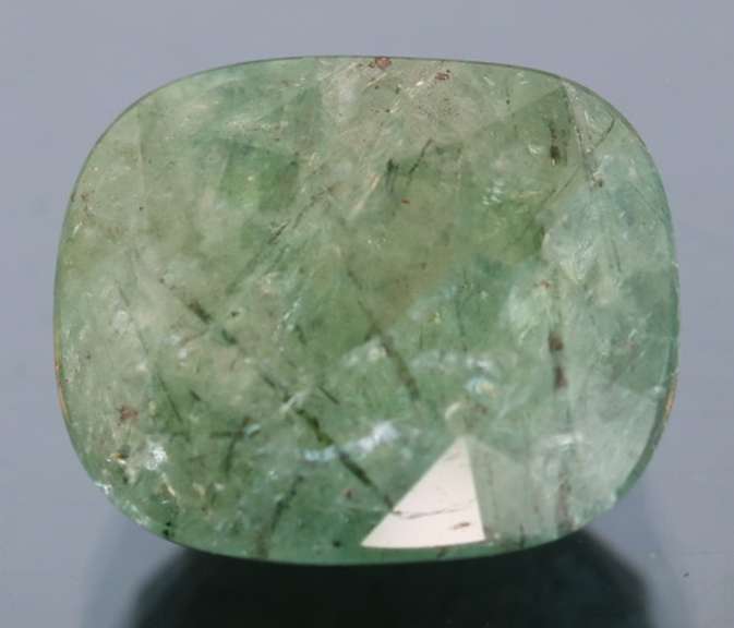 Brilliant 4.95ct rutilated Columbian Emerald