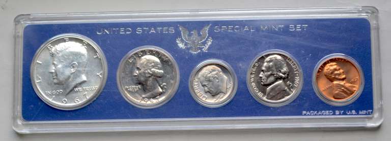 6 1966 or 1967 US Special Mint Sets