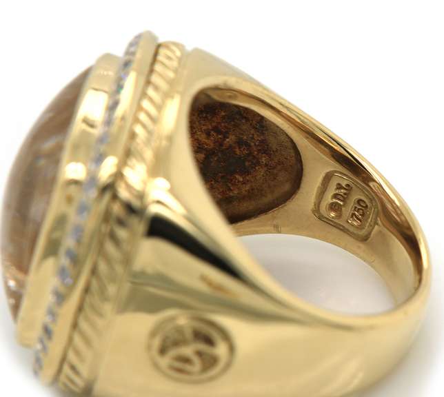 David Yurman Quartz and Diamond Albion Ring