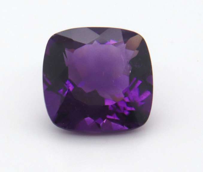 Glitzy 11.90ct Square Cut African Amethyst Gemstone