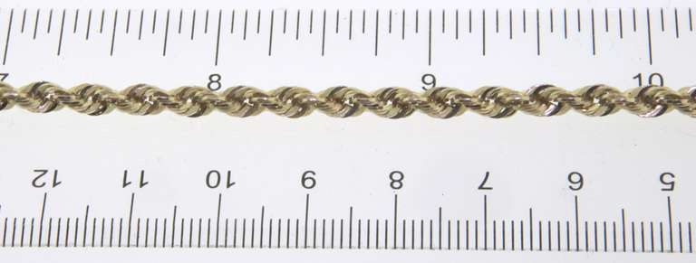 Simple Yellow Gold 3.5mm Rope Chain
