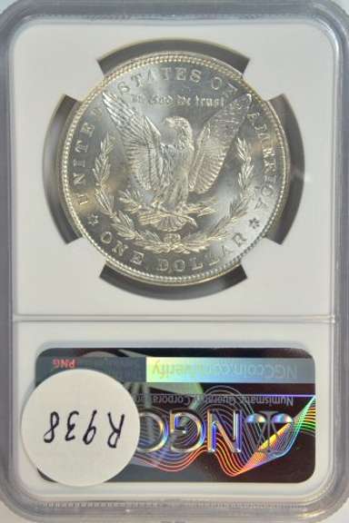Gorgeous near Gem BU 1885 Morgan Silver Dollar. NGC MS64