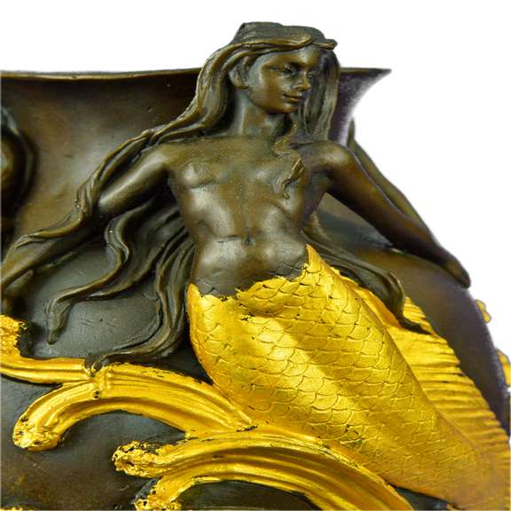 Vase Planter Bronze Statue