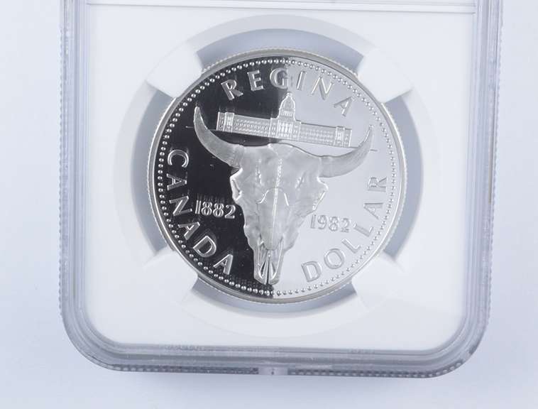 PF70 UCAM 1982 Canada $1 Silver - Regina Centennial - Graded NGC