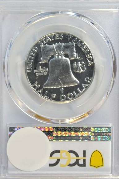 Superb Gem Proof 1954 Franklin Half Dollar. PCGS PR66