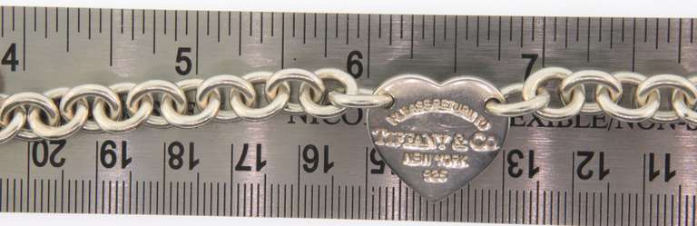 Sterling silver Tiffany & Co cable chain bracelet