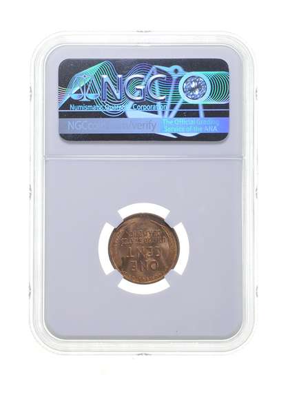 MS65 RD 1909 VDB Lincoln Wheat Cent - Graded NGC
