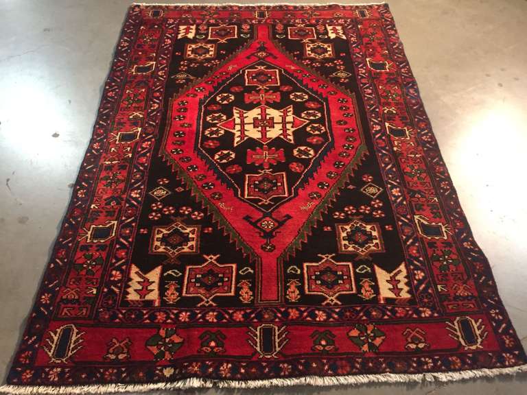 CLASSIC HAMEDAN PERSIAN RUG 5x7