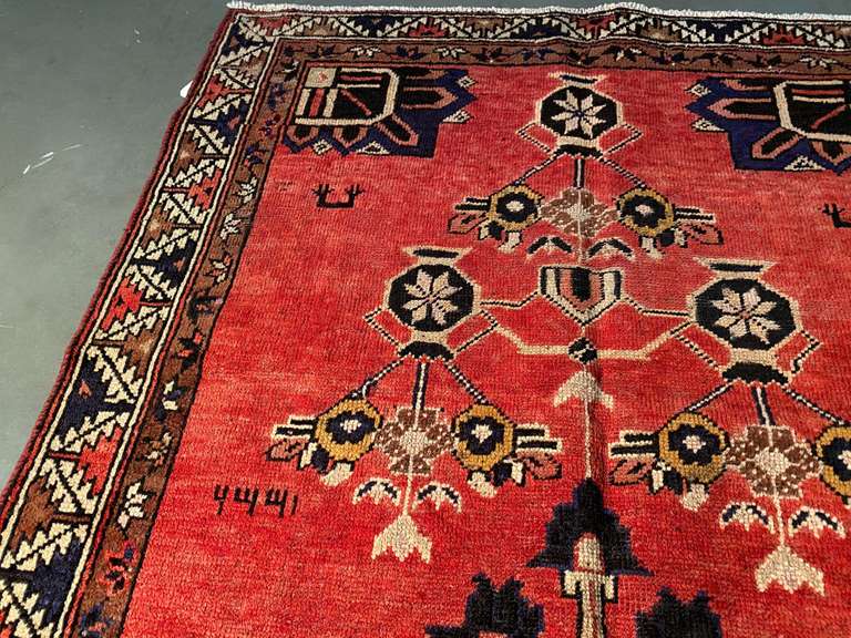 Unique Persian Hamedan Rug 4x7
