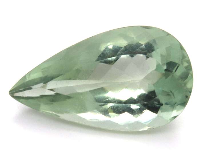 Dashing 31.02ct Pear Shaped Green Amethyst Stone