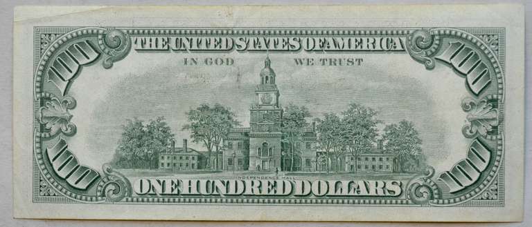$  100 Red Seal  1966 Fowler Red Seal US Note