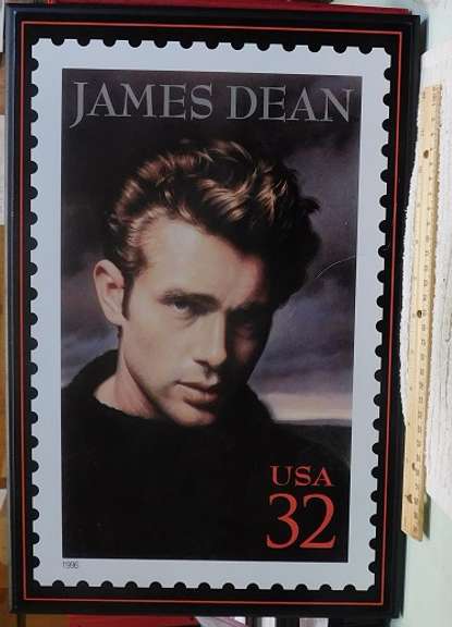 Postal Art: James Dean Picture, mounted