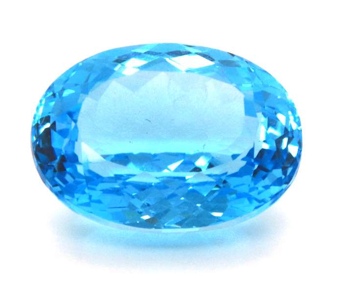 Alluring 25.18ct Oval Shaped Blue Topaz Gemstone
