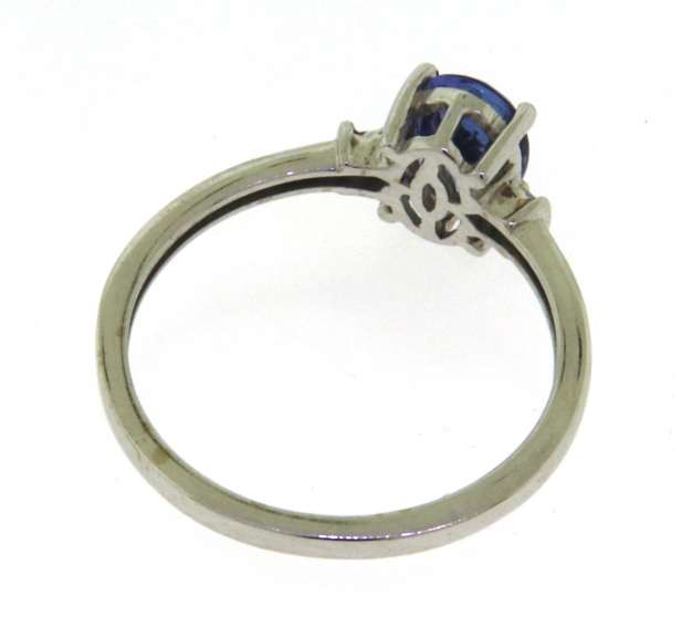 Fancy White Gold Tanzanite Ring