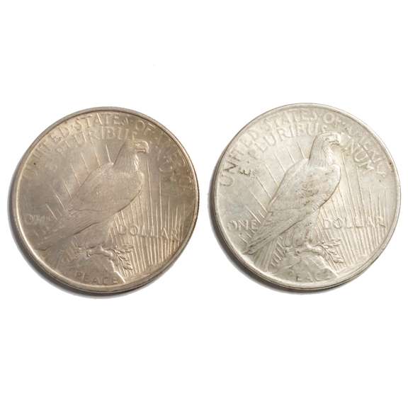 2 1922 Peace Dollars