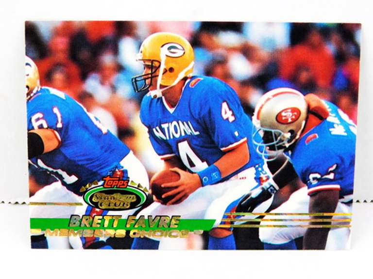Brett Favre Stadium Club Football Card