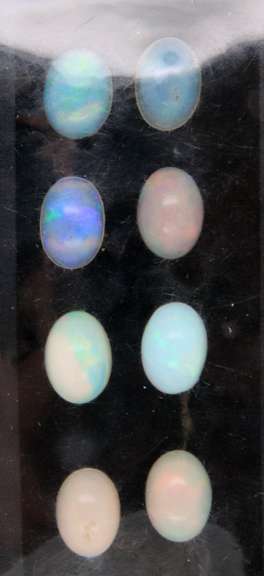 Beautiful Group of 10 Oval Cut Ethiopian Opals