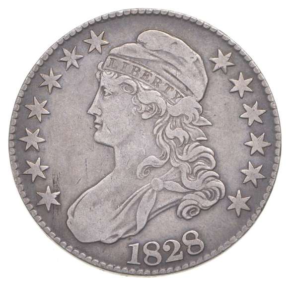 1828 Capped Bust Half Dollar - Large 8's - 108