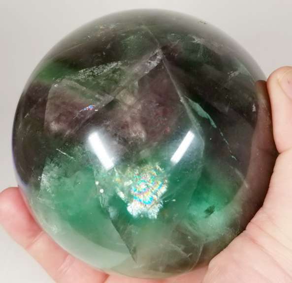 Captivating 9,000ct untreated Fluorite sphere
