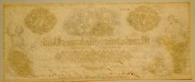 $ 5 Manufacturers &Mechanics Bank Columbus Georgia