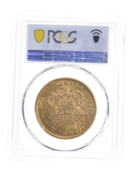 XF45 1866 $20 Liberty Head Gold Double Eagle - Motto - Graded PCGS