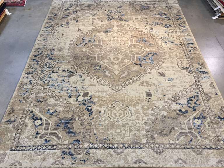 LOVELY VINTAGE REPRO DESIGN RUG 8x11