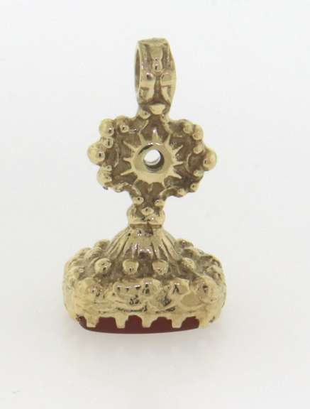 Stunning Yellow Gold Watch Fob Charm