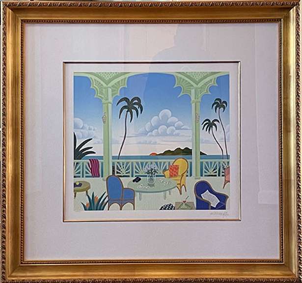 Thomas McKnight Hand Signed Serigraph, Hispaniola