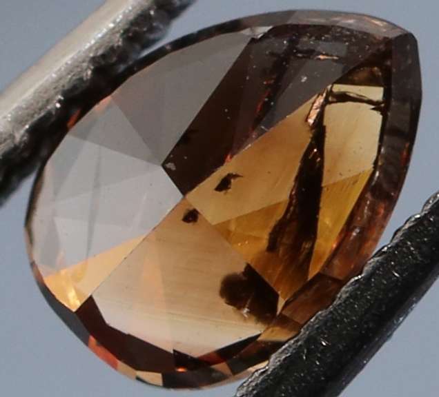 Unique .37ct pear cut chocolate Diamond