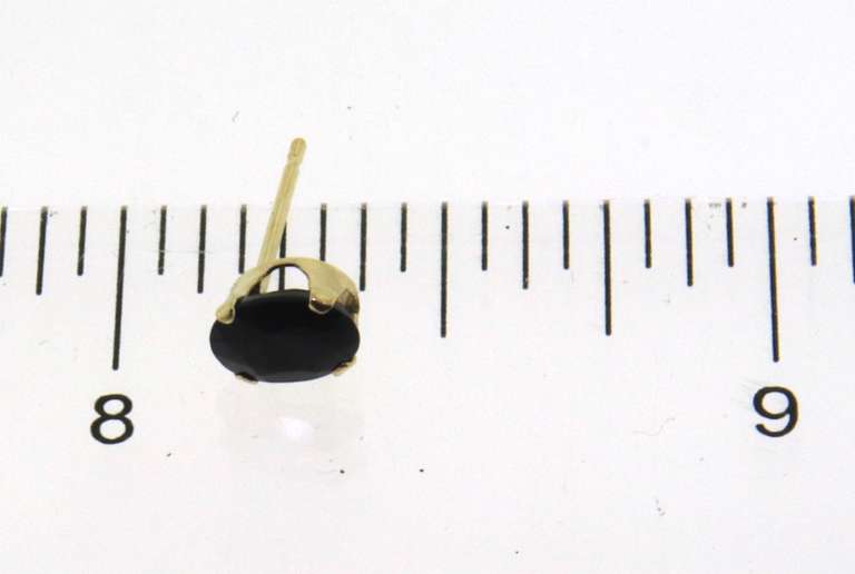 Nice Oval Blue Sapphire Stud Earrings