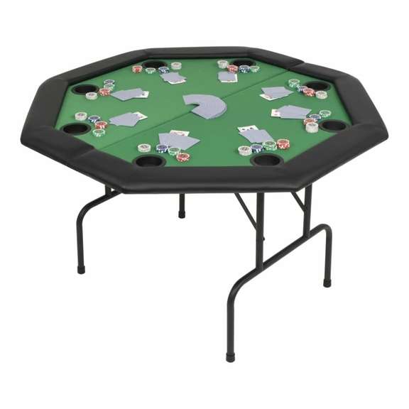 8-Player Folding Poker Table Octagonal