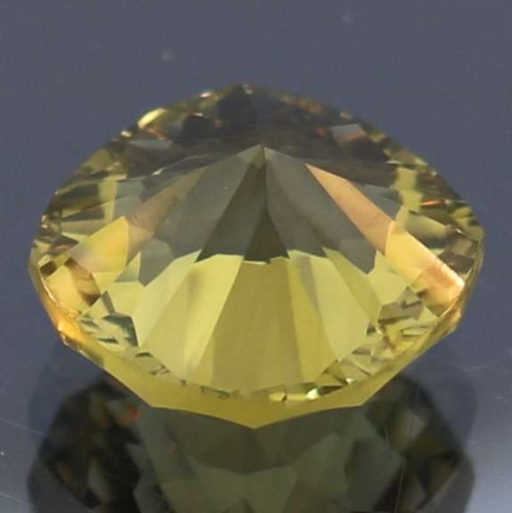 Large 5.65ct concave cushion cut golden Citrine