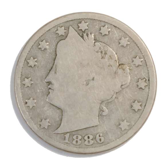 1886 Key V Nickel